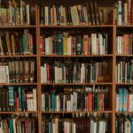 Organised library shelves representing how a vector database stores and retrieves information for RAG